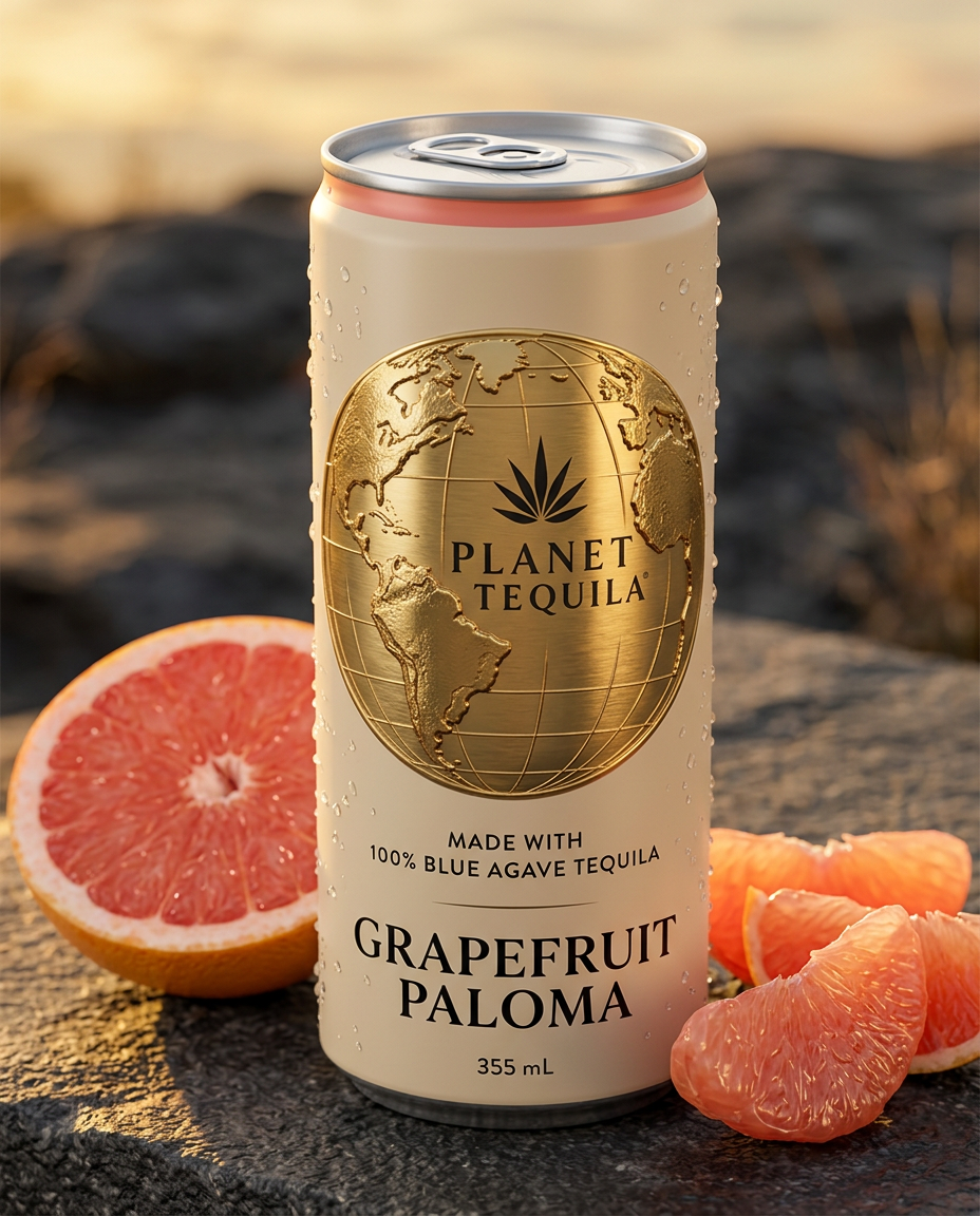 Planet Tequila Grapefruit Paloma ready-to-drink can
