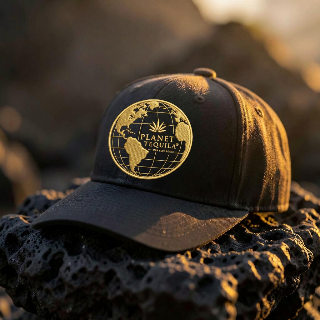 Black Planet Tequila embroidered cap