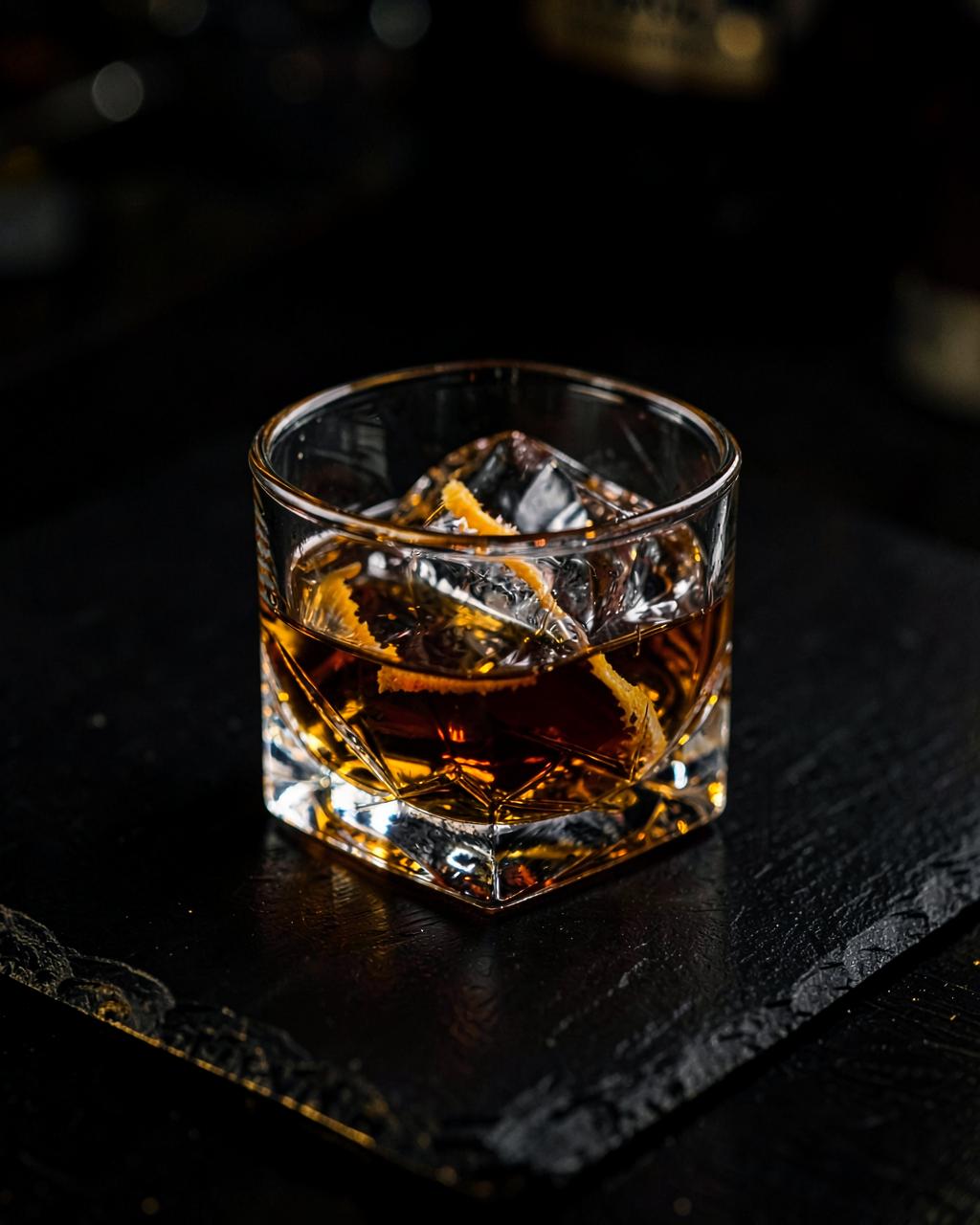 Planet Tequila served neat over one large clear cube